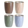 4 bekers (280ml) aardewerk