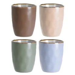 4 bekers (280ml) aardewerk