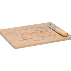 2 Kaasplanken in hout met kaasmes