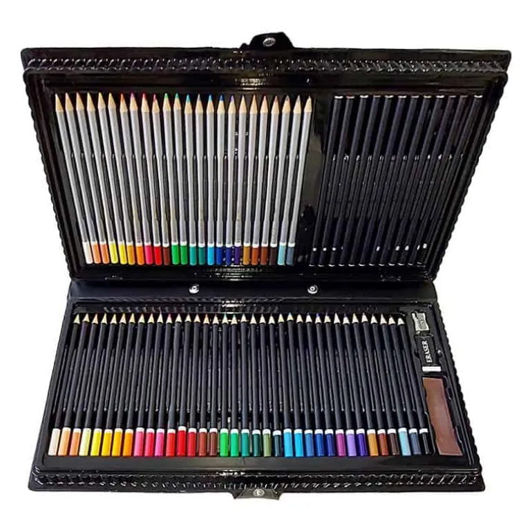 Art kleurbox (slijper, 36 kleurpotloden, 24 verfpotloden ,12 tekenpotloden)