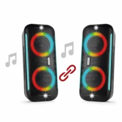 Artsound Lightbeats medium portable zwart speaker