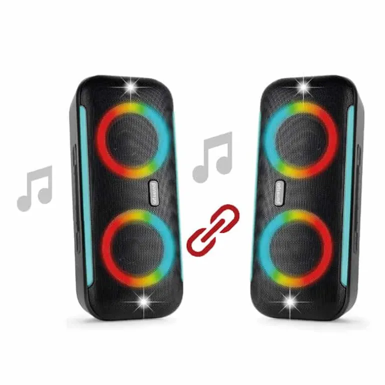 Artsound Lightbeats medium portable zwart speaker