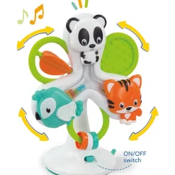 Baby Clementoni Ring en Ring Dieren voor hoge stoel