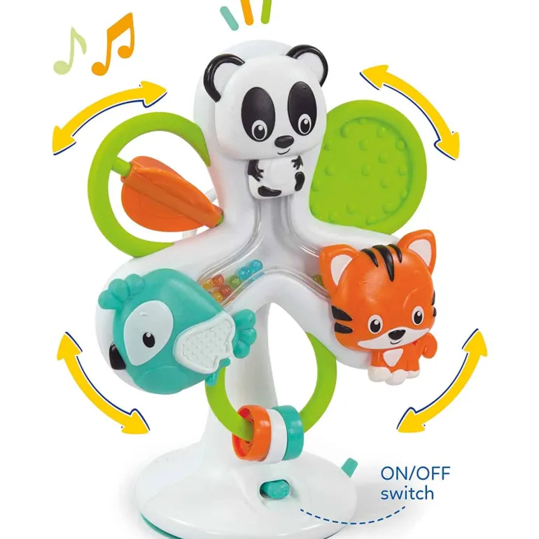 Baby Clementoni Ring en Ring Dieren voor hoge stoel