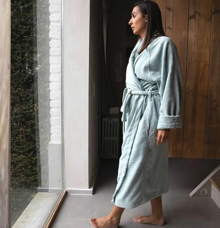 Badjas Florence sky blue XL/XXL