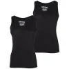 Bamboo Singlet (2 stuks) dames zwart
