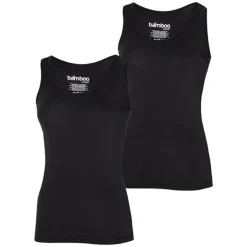 Bamboo Singlet (2 stuks) dames zwart