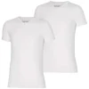Bamboo T-shirt (2 stuks) V-hals wit