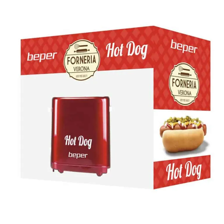 Beper Hotdogmaker (750W) rood