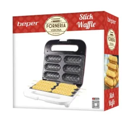 Beper Stokjeswafelmaker (850W) rood