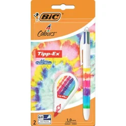 Bic 4 Colours + Tipp-Ex mini pocket mouse decor