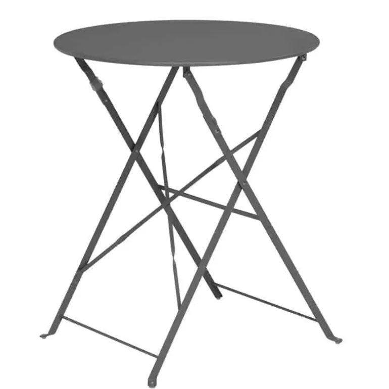 Bistroset mat antraciet (tafel ø60cm)