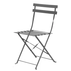 Bistroset mat antraciet (tafel ø60cm)