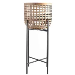 Bloempot op voet (30x30x76cm)