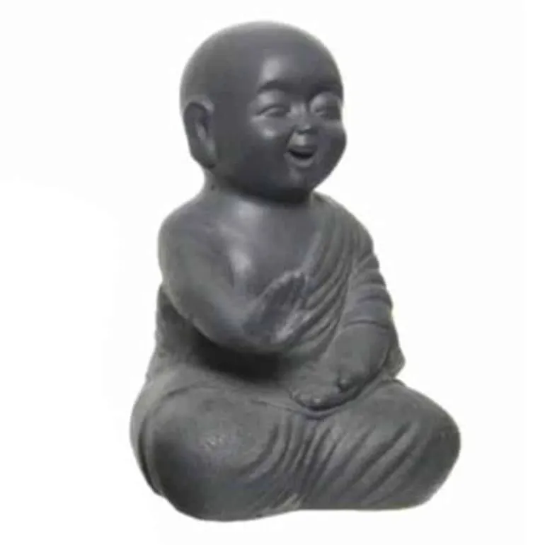 Boeddha zittend (34cm) antraciet