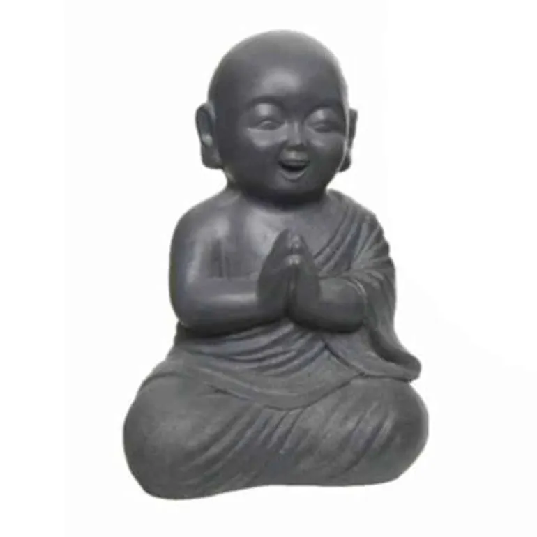 Boeddha zittend (34cm) antraciet
