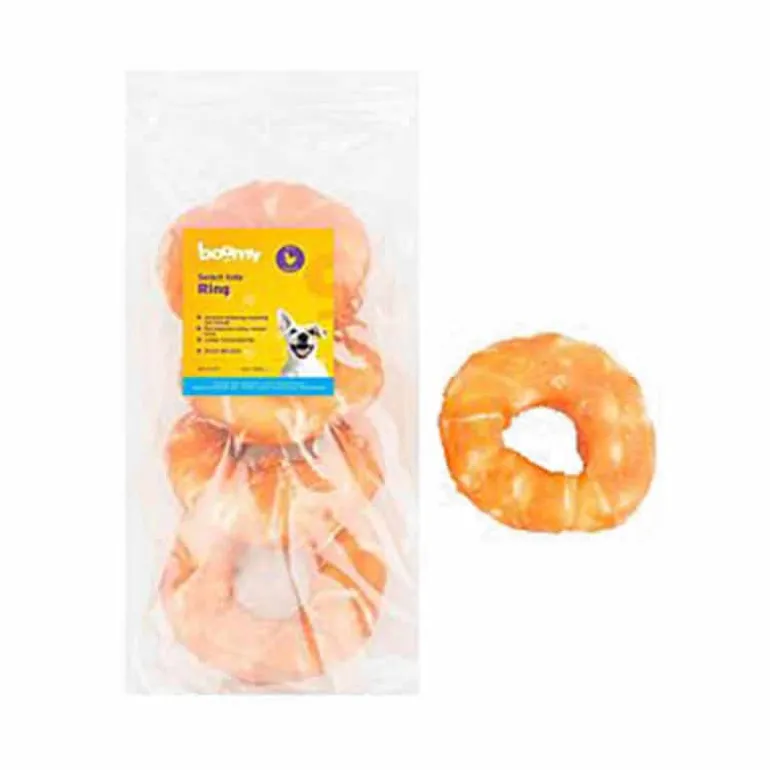 Boomy Select hide ring chicken (10cm) 400gr