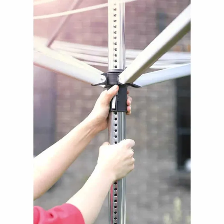 Brabantia Droogmolen Lift-O-Matic (50m) met metalen grondanker