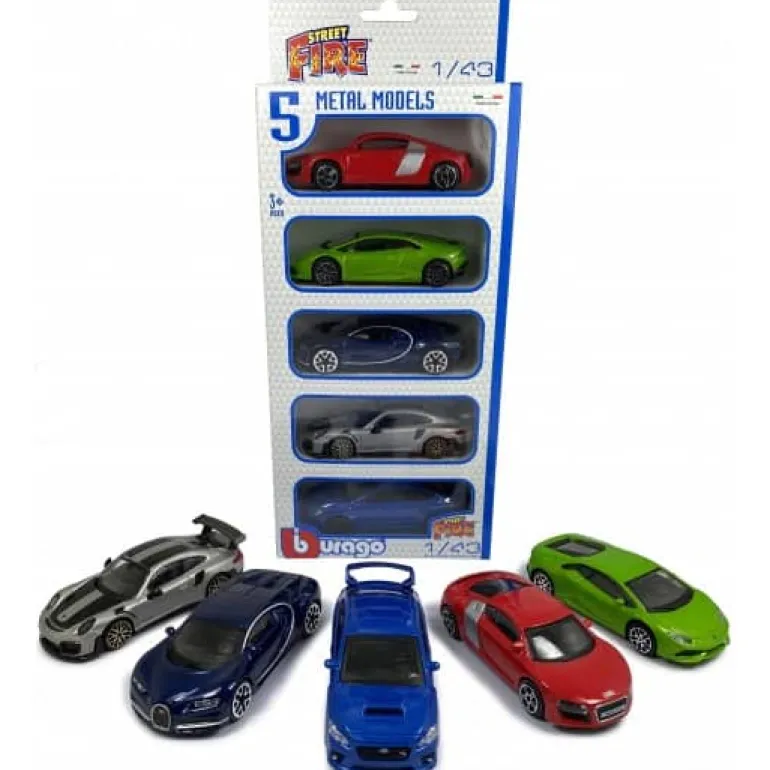 Burago 5-car set 1:43