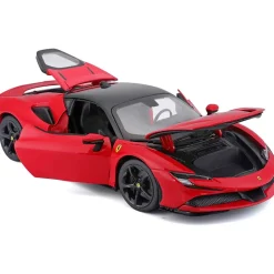 Burago Ferrari SF90 Stradale 1:18 Rood/Zwart
