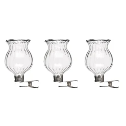 Clip vaas (ø4x6cm) glas 3 stuks