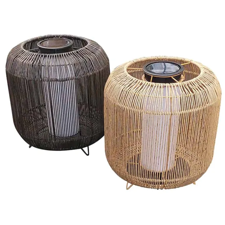 Colwood Lantaarn (ø30xh30cm) solar bruin/zwart