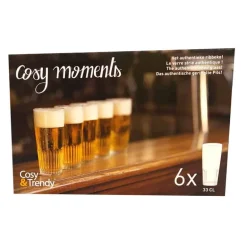 Cosy & Trendy set bierglazen – 6 stuks
