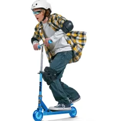 Cruiser scooter blauw met grote wielen