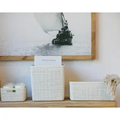 Curver Opbergbox Rechthoek 5L in jute, wit