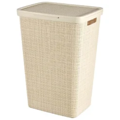 Curver wasbox 58L in jute, wit