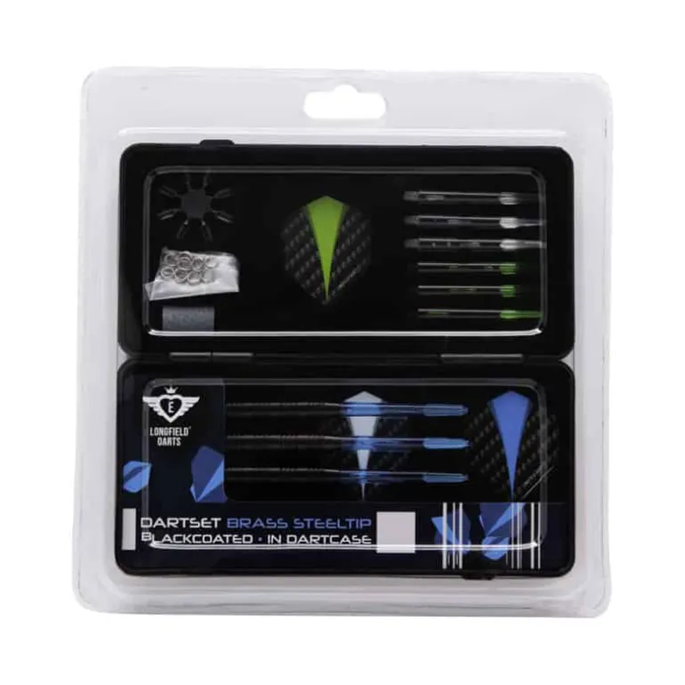 Darts Longfield steel set black coated