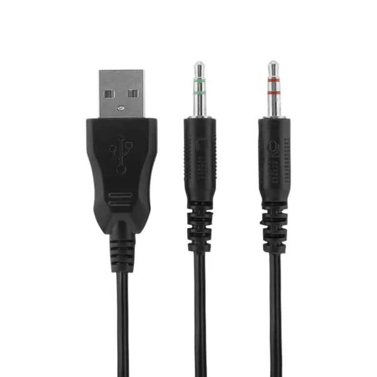 Deltaco Gaming Over-ear headphone mic met LED zwart