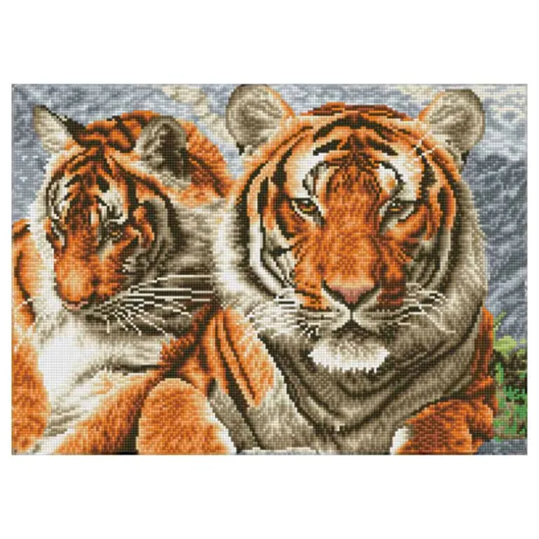 Diamond Dotz Tigers (37x52cm)