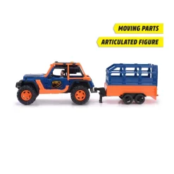 Dickie Dino Commander Jeep + Trailer