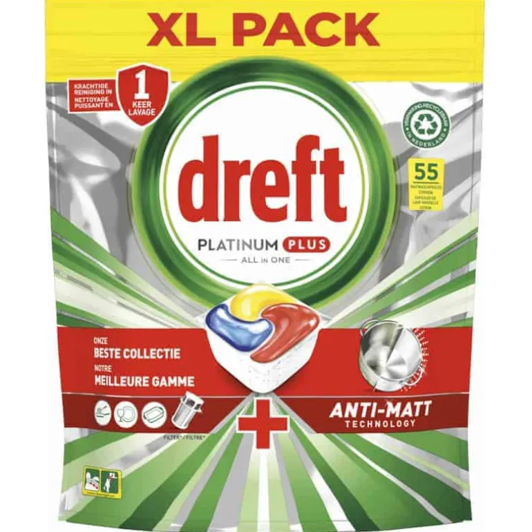 Dreft Platinum Plus 55 Tabs Citroen All in One