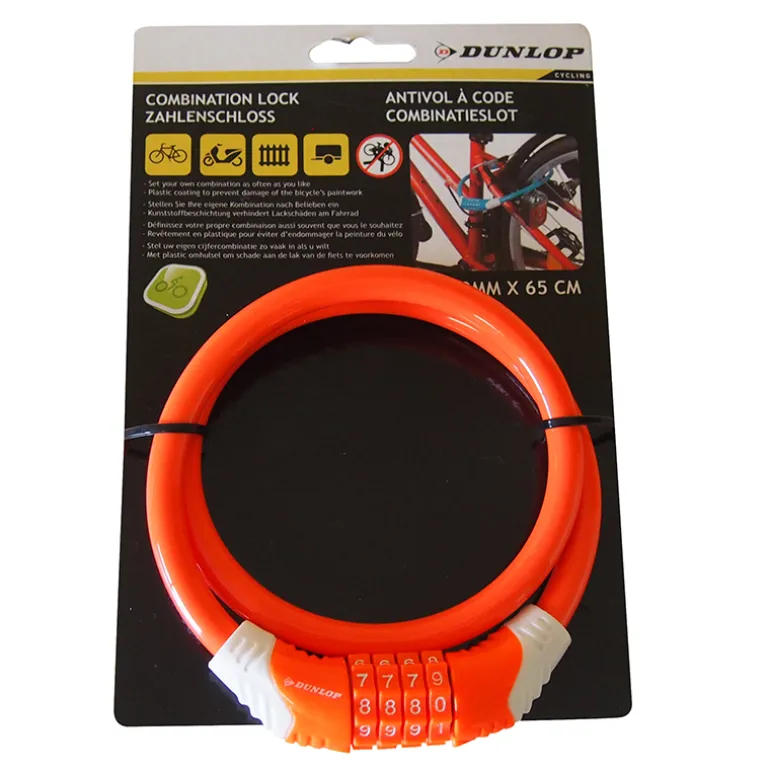 Dunlop Cijferkettingslot (65mm)