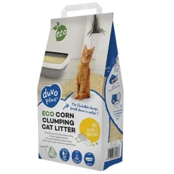 Duvo+ Kattenbakvulling Ecomais klontvormd (3,5kg)