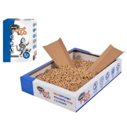 Duvo+ Wegwerpkattenbak +vulling (2kg) Premium Poop & Go