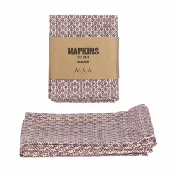 Eadhi servet bruin 40x40cm – 4 stuks