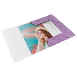 Esselte 3-klepsmap karton (A4) lavendelkleur
