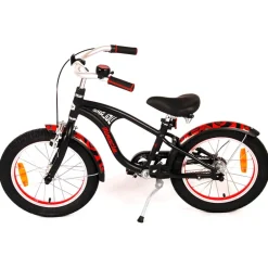 Fiets jongens 14″ Volare Miracle Cruiser mat zwart