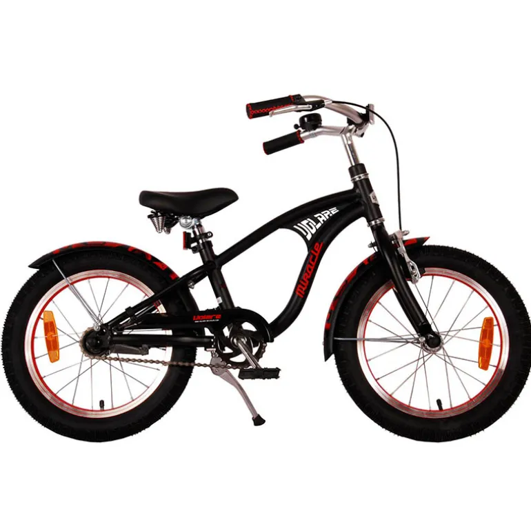 Fiets jongens 16″ Volare Miracle Cruiser mat zwart