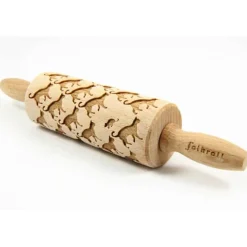 Folkroll deegrol (23cm) hout – Cats