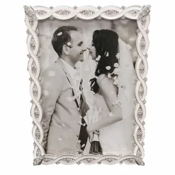 Fotokader zink/epoxy (10x15cm) wit/zilver