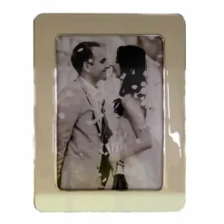 Fotokader zink/epoxy (13x18cm) wit/zilver