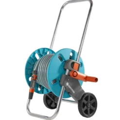 Gardena Slangenwagen M +20m. aquaroll gemonteerd