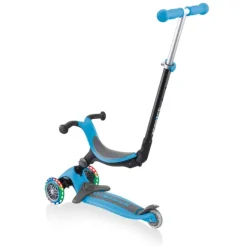 Globber Go-Up met lichten, plooibaar, pastel blauw