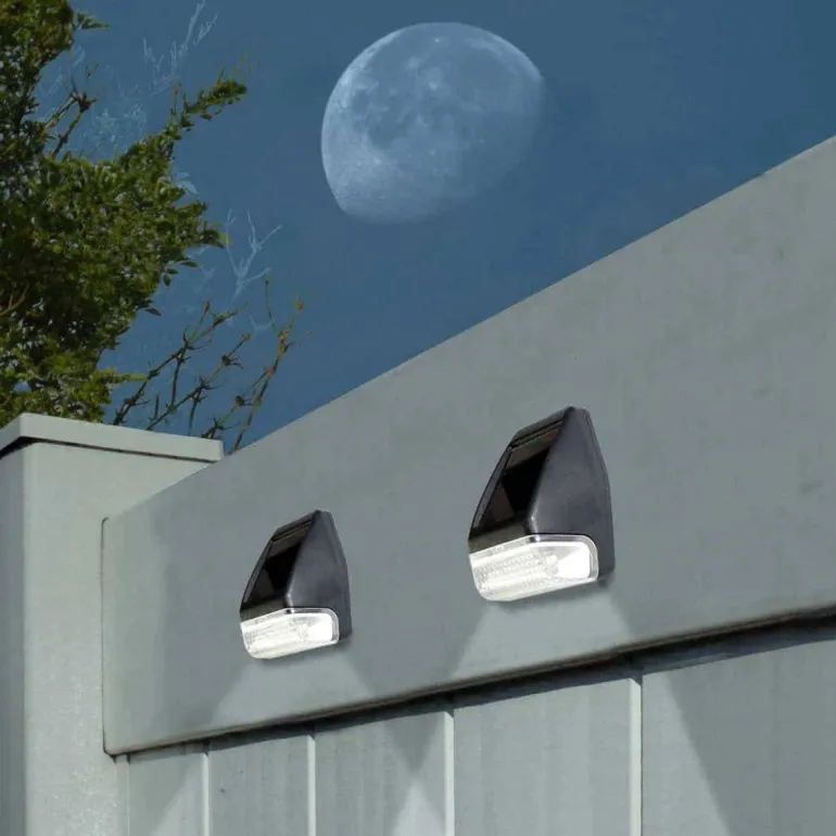 Grundig Solar Muurlamp 2 stuks (66x40x70mm)