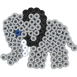 Hama Maxi parels 600 st. + 2 pinborden