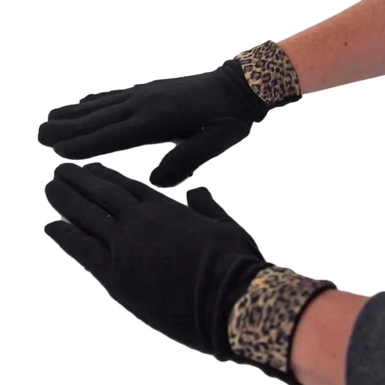 Handschoenen dames luipaard